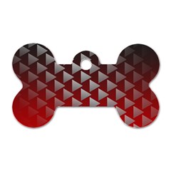 Netflix Play Button Pattern Dog Tag Bone (One Side)