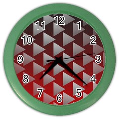 Netflix Play Button Pattern Color Wall Clocks