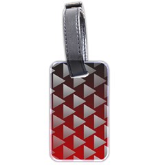 Netflix Play Button Pattern Luggage Tags (Two Sides)