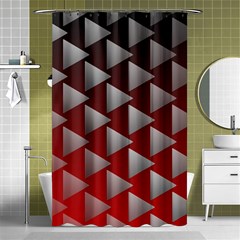 Netflix Play Button Pattern Shower Curtain 48  x 72  (Small) 