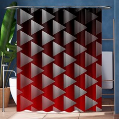 Netflix Play Button Pattern Shower Curtain 60  x 72  (Medium) 