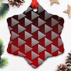 Netflix Play Button Pattern Ornament (Snowflake)