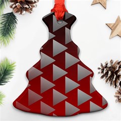 Netflix Play Button Pattern Ornament (christmas Tree)  by Nexatart