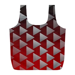 Netflix Play Button Pattern Full Print Recycle Bags (l)  by Nexatart