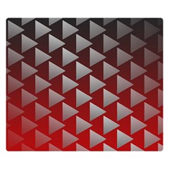 Netflix Play Button Pattern Double Sided Flano Blanket (Small) 