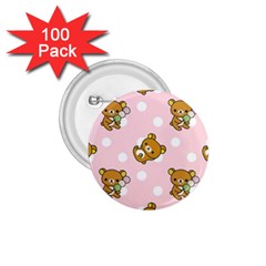 Kawaii Bear Pattern 1 75  Buttons (100 Pack)  by Nexatart