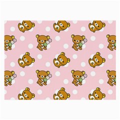 Kawaii Bear Pattern Large Glasses Cloth by Nexatart