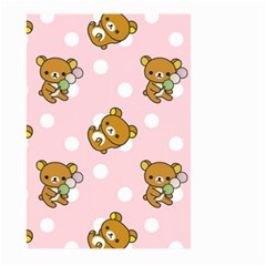 Kawaii Bear Pattern Large Garden Flag (two Sides) by Nexatart