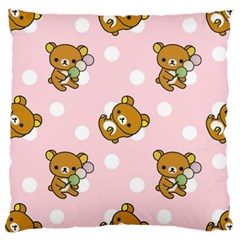 Kawaii Bear Pattern Large Cushion Case (two Sides) by Nexatart