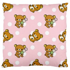 Kawaii Bear Pattern Standard Flano Cushion Case (one Side) by Nexatart