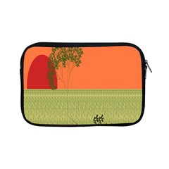 Sunset Orange Green Tree Sun Red Polka Apple Ipad Mini Zipper Cases by Mariart