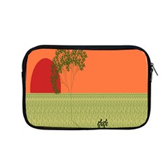 Sunset Orange Green Tree Sun Red Polka Apple Macbook Pro 13  Zipper Case by Mariart