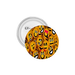 Smileys Linus Face Mask Cute Yellow 1 75  Buttons