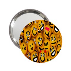 Smileys Linus Face Mask Cute Yellow 2 25  Handbag Mirrors