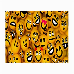 Smileys Linus Face Mask Cute Yellow Small Glasses Cloth by Mariart