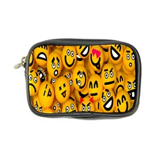 Smileys Linus Face Mask Cute Yellow Coin Purse by Mariart