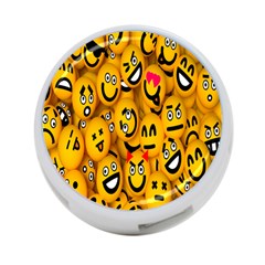 Smileys Linus Face Mask Cute Yellow 4-port Usb Hub (one Side) by Mariart