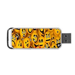 Smileys Linus Face Mask Cute Yellow Portable Usb Flash (one Side) by Mariart