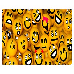 Smileys Linus Face Mask Cute Yellow Double Sided Flano Blanket (medium) 