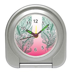 Toggle The Widget Bar Leaf Green Pink Travel Alarm Clocks