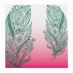 Toggle The Widget Bar Leaf Green Pink Medium Glasses Cloth by Mariart