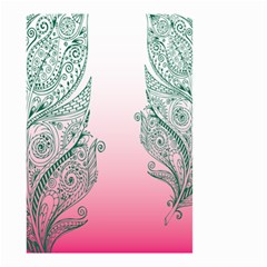 Toggle The Widget Bar Leaf Green Pink Small Garden Flag (two Sides) by Mariart