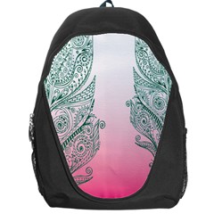 Toggle The Widget Bar Leaf Green Pink Backpack Bag