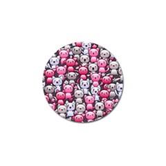 Cute Doodle Wallpaper Cute Kawaii Doodle Cats Golf Ball Marker (10 Pack) by Nexatart