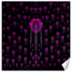 Wonderful Jungle Flowers In The Dark Canvas 20  x 20  