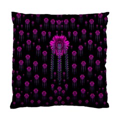 Wonderful Jungle Flowers In The Dark Standard Cushion Case (Two Sides)