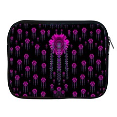 Wonderful Jungle Flowers In The Dark Apple Ipad 2/3/4 Zipper Cases by pepitasart