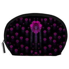 Wonderful Jungle Flowers In The Dark Accessory Pouches (Large) 