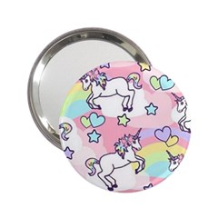 Unicorn Rainbow 2 25  Handbag Mirrors by Nexatart