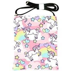 Unicorn Rainbow Shoulder Sling Bags by Nexatart