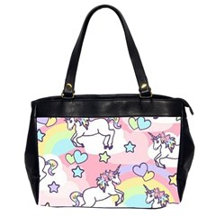 Unicorn Rainbow Office Handbags (2 Sides) 