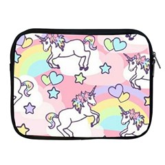 Unicorn Rainbow Apple Ipad 2/3/4 Zipper Cases by Nexatart