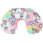 Unicorn Rainbow Travel Neck Pillows Front