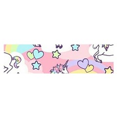 Unicorn Rainbow Satin Scarf (oblong) by Nexatart