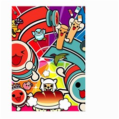 Cute Doodles Wallpaper Background Large Garden Flag (two Sides) by Nexatart