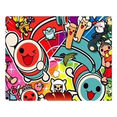 Cute Doodles Wallpaper Background Double Sided Flano Blanket (large)  by Nexatart