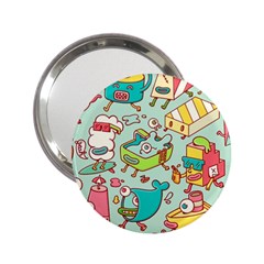 Summer Up Pattern 2 25  Handbag Mirrors by Nexatart