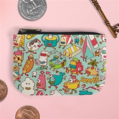 Summer Up Pattern Mini Coin Purses by Nexatart