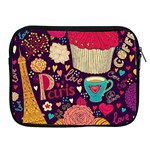 Cute Colorful Doodles Colorful Cute Doodle Paris Apple iPad 2/3/4 Zipper Cases Front