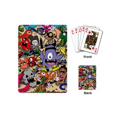 Hipster Wallpaper Pattern Playing Cards (mini)  by Nexatart