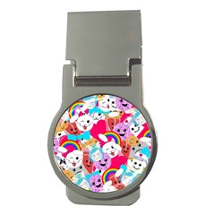 Cute Cartoon Pattern Money Clips (round)  by Nexatart