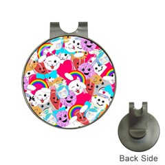 Cute Cartoon Pattern Hat Clips With Golf Markers by Nexatart