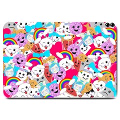 Cute Cartoon Pattern Large Doormat  by Nexatart