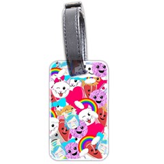 Cute Cartoon Pattern Luggage Tags (two Sides) by Nexatart