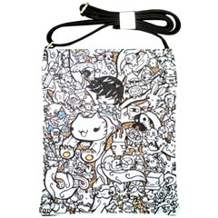 Cute Doodles Shoulder Sling Bags by Nexatart