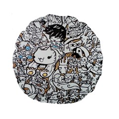 Cute Doodles Standard 15  Premium Round Cushions by Nexatart